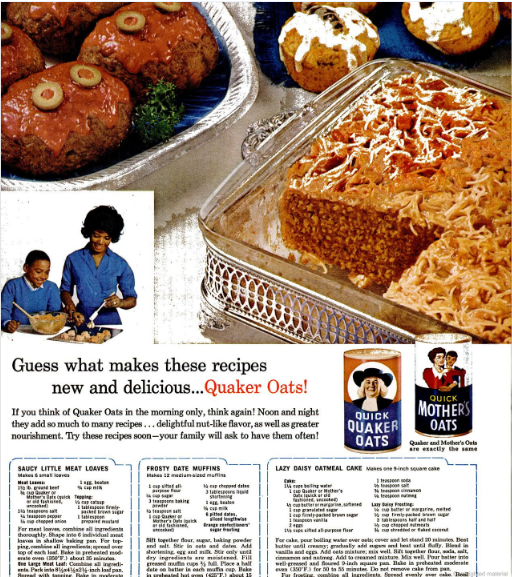 QuakerOatmealAdEbony1970s