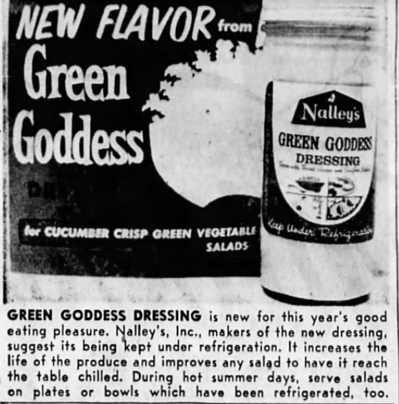 Nalley'sGreenGoddessAdKalamethFallsOregonJune51958HeraldandNews